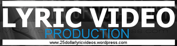 lyric video production banner
